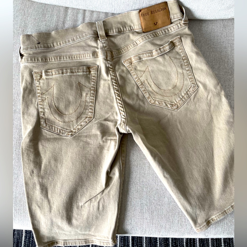 True Religion Tan Ricky Straight Short